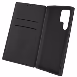 Étui Samsung Galaxy S22 Ultra Clapet Portefeuille Fonction Support Vidéo Noir