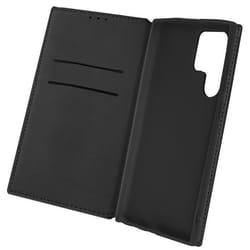 Étui Samsung Galaxy S22 Ultra Clapet Portefeuille Fonction Support Vidéo Noir