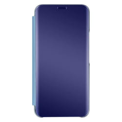 Étui Clear View AVIZAR Samsung Galaxy S22 - Bleu - Rabat Miroir Support Vidéo