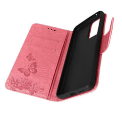 Étui Motif papillon et fleur Samsung Galaxy A33 Portefeuille Support Vidéo Rose