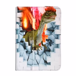 Étui Tablette 10 pouces - AVIZAR - Motif dinosaure - Fonction Support - Fermeture Élastique - Universel