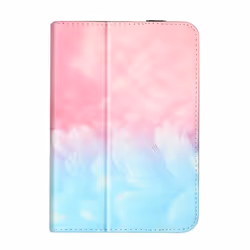 Étui Tablette 10 pouces - AVIZAR - Motif Plumes - Fermeture Élastique - Support Vidéo/Clavier - Universel