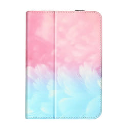 Étui Tablette 10 pouces - AVIZAR - Motif Plumes - Fermeture Élastique - Support Vidéo/Clavier - Universel
