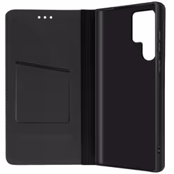 Étui Samsung Galaxy S22 Ultra Cuir Porte-carte Forcell Smart Pro Leather - noir