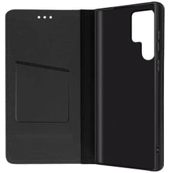 Étui Samsung Galaxy S22 Ultra Cuir Porte-carte Forcell Smart Pro Leather - noir