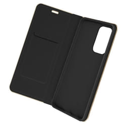 Étui Samsung Galaxy A53 5G Porte-carte Support Vidéo Forcell Luna Book Gold Noir