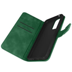 Housse Samsung Galaxy A33 5G - FORCELL - Tender Book - Effet Daim - Vert - Support Vidéo