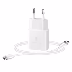 Chargeur USB-C - Samsung - EP-T1510XB - 15W Power Delivery - Câble 1m - Recharge sécurisée