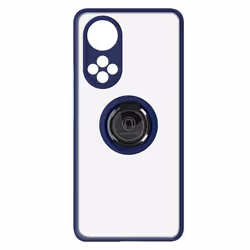 Coque de protection - Honor - Honor 50 / Huawei Nova 9 - Bague métallique - Support vidéo - Bleu