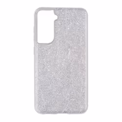 Coque - Samsung - Galaxy S21 FE - Paillette - Argenté - Semi-rigide