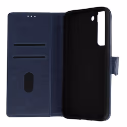 Housse Samsung Galaxy S22 - AVIZAR - Clapet Portefeuille - Fonction Support - Bleu