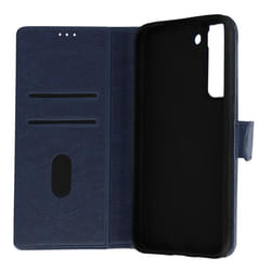 Housse Samsung Galaxy S22 - AVIZAR - Clapet Portefeuille - Fonction Support - Bleu