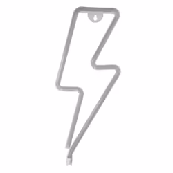 Lampe à Néon LED - AVIZAR - Éclair - Rouge - Alimentation USB ou piles AA - Économie dénergie