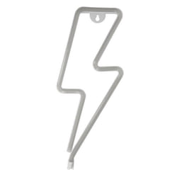 Lampe à Néon LED - AVIZAR - Éclair - Rouge - Alimentation USB ou piles AA - Économie dénergie