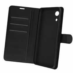 Housse Samsung Galaxy A03 Core - AVIZAR - Clapet Portefeuille Stand Vidéo - Noir