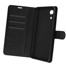 Housse Samsung Galaxy A03 Core - AVIZAR - Clapet Portefeuille Stand Vidéo - Noir