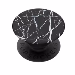 Accessoire pour smartphone - POPSOCKETS - PopGrip - Design marbre noir - Rétractable - Support vidéo