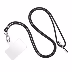 Tour de cou Téléphone Universel AVIZAR - Nylon Tressé Réglable 90cm noir