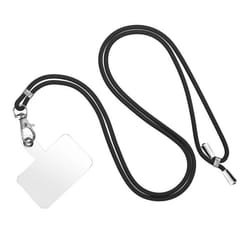 Tour de cou Téléphone Universel AVIZAR - Nylon Tressé Réglable 90cm noir
