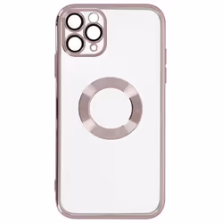 Coque de téléphone - AVIZAR - iPhone 11 Pro Max - Silicone Gel - Protection Chocs - Rose Gold Chromé
