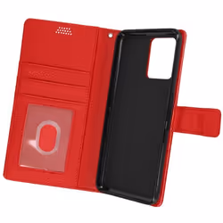 Housse - AVIZAR - Realme 9 Pro Plus - Rouge - Portefeuille Stand Vidéo