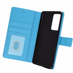 Housse Xiaomi 12 et 12X - AVIZAR - Clapet Portefeuille Support Vidéo - Bleu