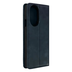 Étui Motorola Edge 30 Pro AVIZAR - Clapet Portefeuille Fonction Support Vidéo - Bleu Nuit