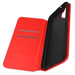 Housse Samsung Galaxy A13 - AVIZAR - Clapet Portefeuille Support Vidéo - Rouge