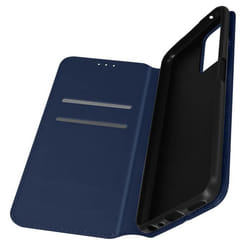 Housse AVIZAR pour Oppo A76 A96 et Realme 9i - Clapet Portefeuille Support Vidéo - Bleu Nuit