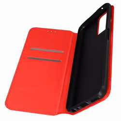 Housse Oppo A76 A96 et Realme 9i - Rouge - Clapet Portefeuille Support Vidéo