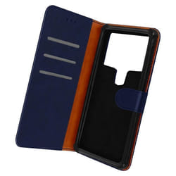 Étui Universel Smartphone 52 à 55 pouces - AVIZAR - Chesterfield - Coque Rigide - Matières Synthétique - Bleu