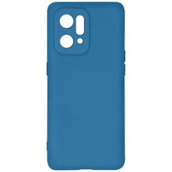 Coque de protection - Oppo - Find X5 - Silicone semi-rigide - Finition Soft-touch - Bleu