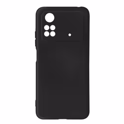 Coque de protection - AVIZAR - Xiaomi Poco M4 Pro 4G - Semi-rigide - Noir - Finition douce
