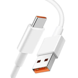 Câble USB vers USB-C - Xiaomi - 1m - 6A - Charge rapide - Synchronisation de données