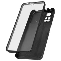 Coque de téléphone - AVIZAR - Xiaomi Poco X4 Pro 5G - Protection 360° - Souple et rigide - Noir