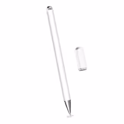 Stylet Universel - AVIZAR - Pointe ultra-fine - Blanc - Smartphone et Tablette - Capuchon magnétique