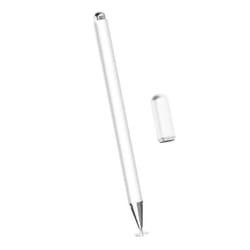Stylet Universel - AVIZAR - Pointe ultra-fine - Blanc - Smartphone et Tablette - Capuchon magnétique