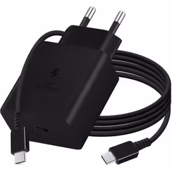 Chargeur Secteur 45W Original Samsung avec Câble USB-C Super Fast Charging Noir