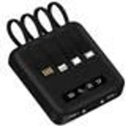 Batterie Externe - AKASHI - 10000mAh - Charge Rapide - 2 Ports USB-A - Câbles Inclus