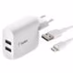 Chargeur Secteur - Belkin - Boost Charge - 24W - Double USB - Câble Lightning 1m