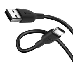 Câble USB vers USB-C - BELKIN - 2m - Ultra-résistant - Charge et Synchronisation - Noir