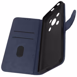 Housse Honor Magic 4 Lite - AVIZAR - Clapet Portefeuille - Fonction Support Vidéo - Bleu Nuit