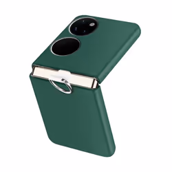 Coque Huawei P50 Pocket - Rigide - Vert - Antichocs - Anneau de maintien - Personnalisable