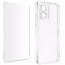 Coque Xiaomi Poco X4 GT - AVIZAR - Pack de protection intégrale 360° - Silicone souple - Film verre trempé 9H