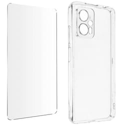 Coque Xiaomi Poco X4 GT - AVIZAR - Pack de protection intégrale 360° - Silicone souple - Film verre trempé 9H