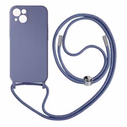 Coque avec Cordon - AVIZAR - Apple iPhone 13 - Semi-rigide - Lanière Nylon 80cm - Lavande