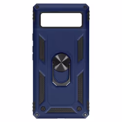 Coque - Google - Pixel 6A - Antichoc - Bague de maintien - Support vidéo bleu