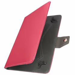 Housse Tablette 10 Pouces - AVIZAR - Effet Cuir Vieilli - Support Vidéo - Rose - Synthétique