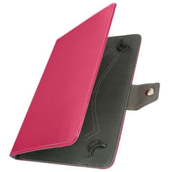 Housse Tablette 10 Pouces - AVIZAR - Effet Cuir Vieilli - Support Vidéo - Rose - Synthétique