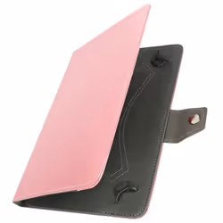 Housse Tablette - AVIZAR - Universelle - Effet Cuir Vieilli - Rose - Support Vidéo